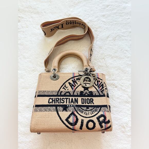NEW!!! Christian Dior D-LITE Lady Bag Medium Authentic Retail 5850$ - Picture 1 of 16